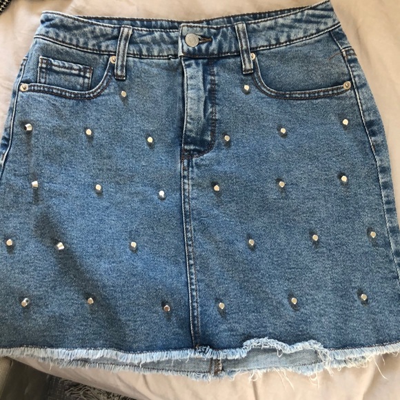 wild fable Dresses & Skirts - Wild fable studded jean skirt